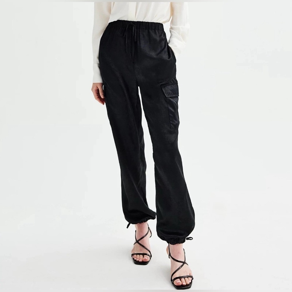 RACHEL Rachel Roy Black Jogger Pants